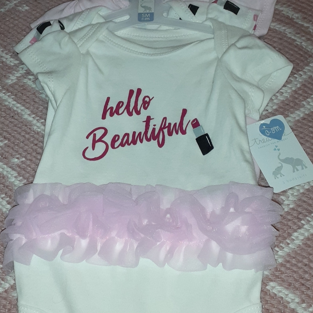 NTW 3pc baby girl onesies